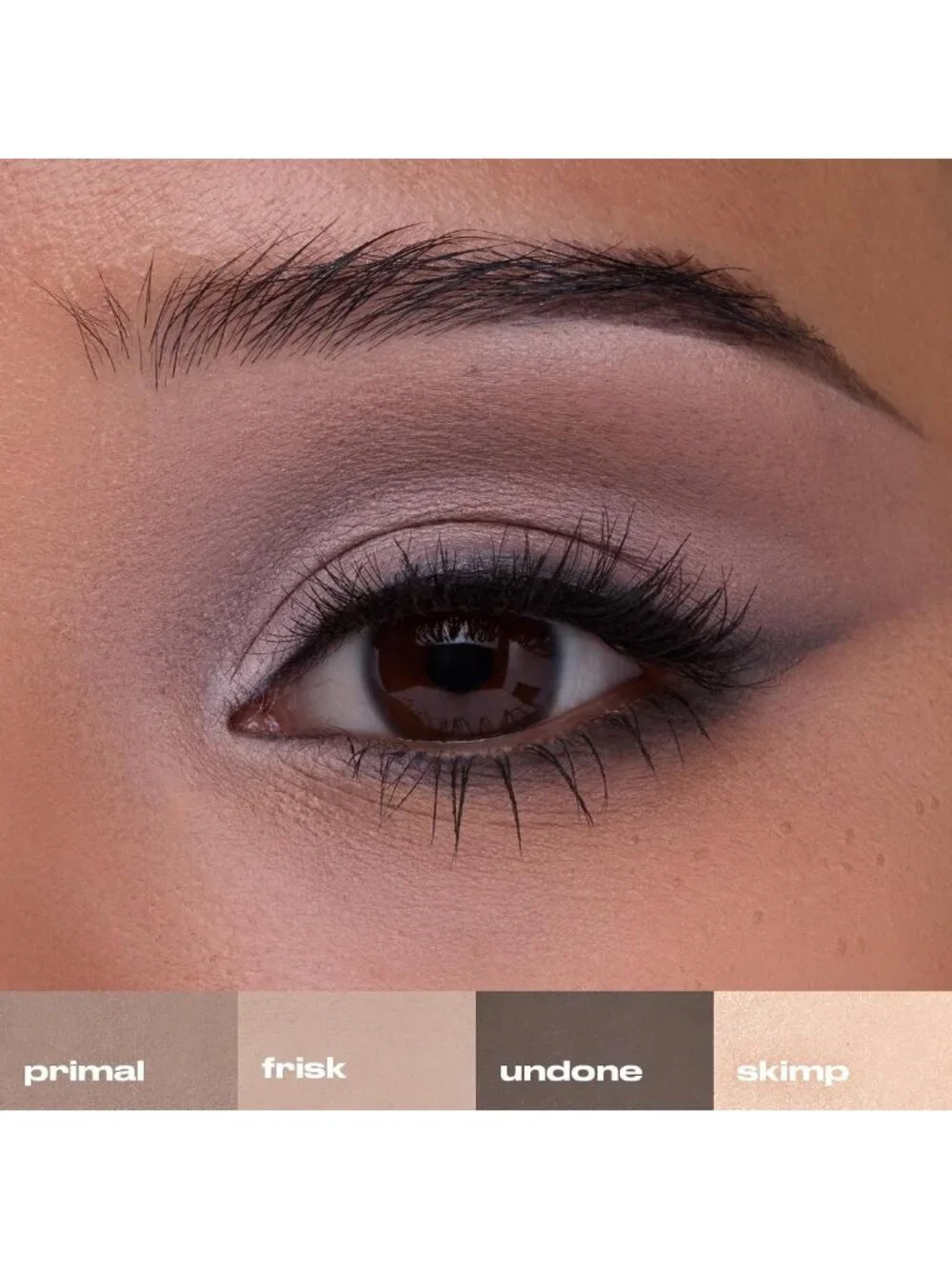 Matte Eyeshadow Palette - 6 Cool Neutral Shades for Everyday Looks & Smoky Eyes